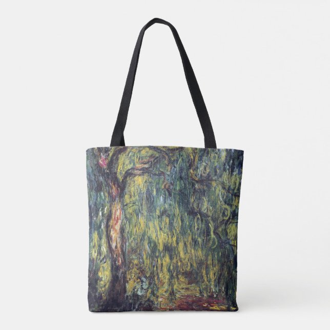 Tote Bag Saule Pleureur par Claude Monet, Beaux-Arts Ancien (Dos)