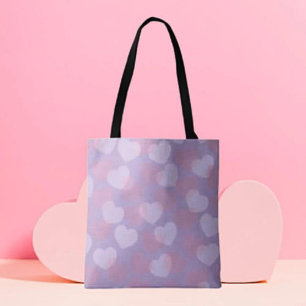 Tote Bag Saupoudrer Lavender Heart Motif Fourre-tout
