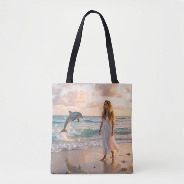 Tote Bag Saut joyeux du dauphin (Devant)