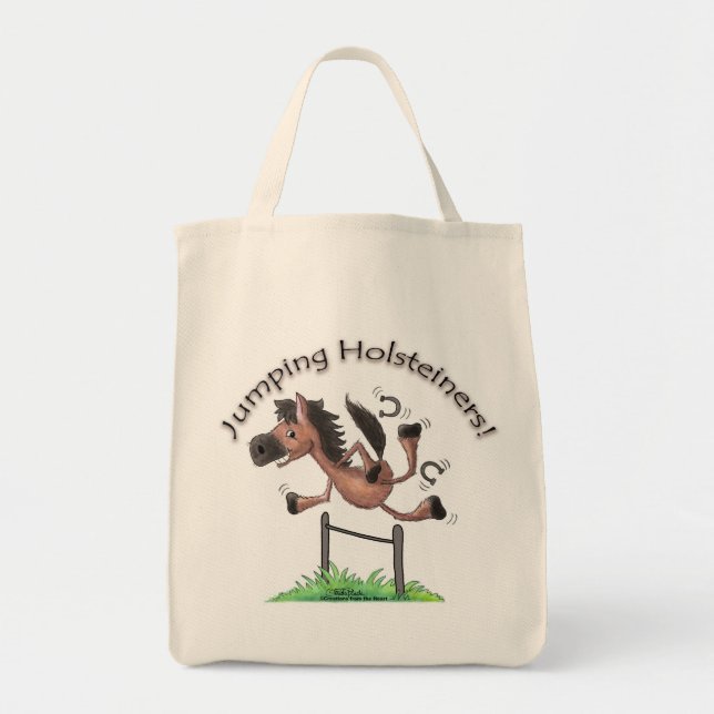 Tote Bag Sauter les Holsteiners ! (Devant)