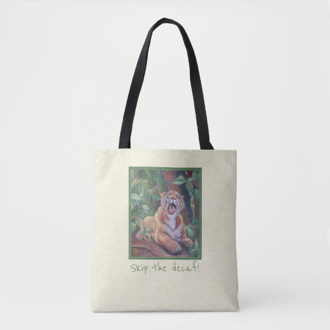 Tote Bag Sautez le Decaf ! Tiger Fourre-tout (Devant)