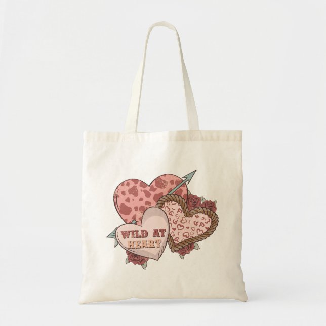 Tote Bag Sauvage au coeur (Devant)