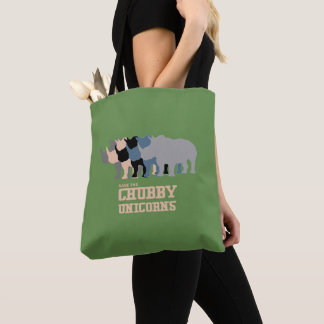 Tote Bag Sauvez la couleur multi de rhinocéros potelé de