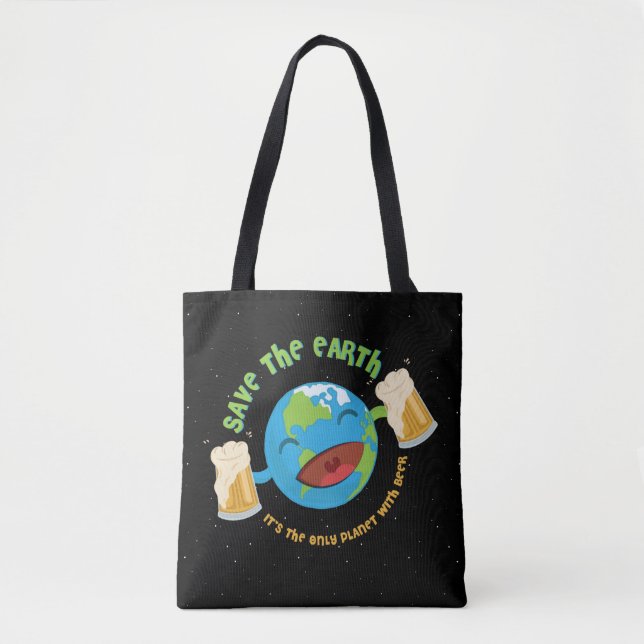 Tote Bag Sauvez la terre (Devant)