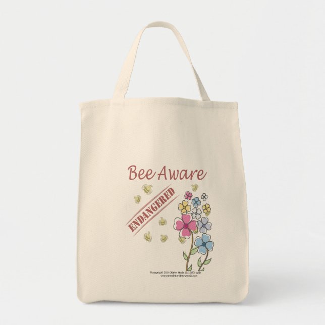 Tote Bag Sauvez les abeilles (Devant)