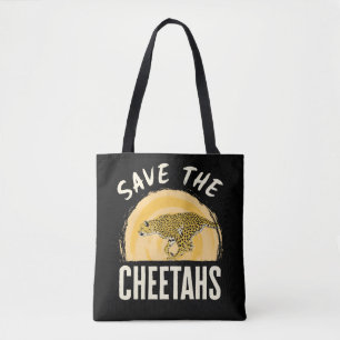 Tote Bag Sauvez les guépards animaux en danger
