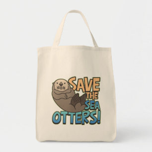 Tote Bag Sauvez les loutres de mer