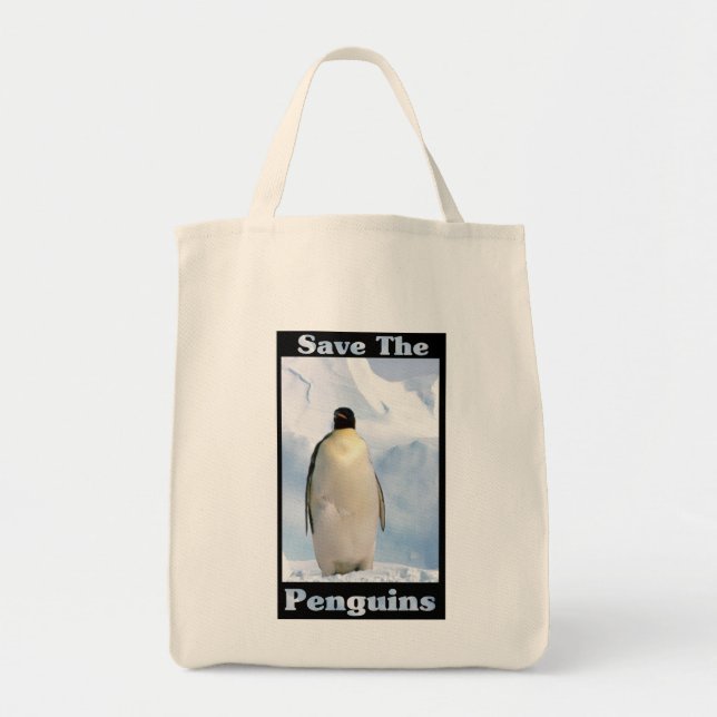 Tote Bag Sauvez les pingouins (Devant)