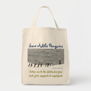 Tote Bag Sauvez les pingouins d'Adélie par RoseWrites
