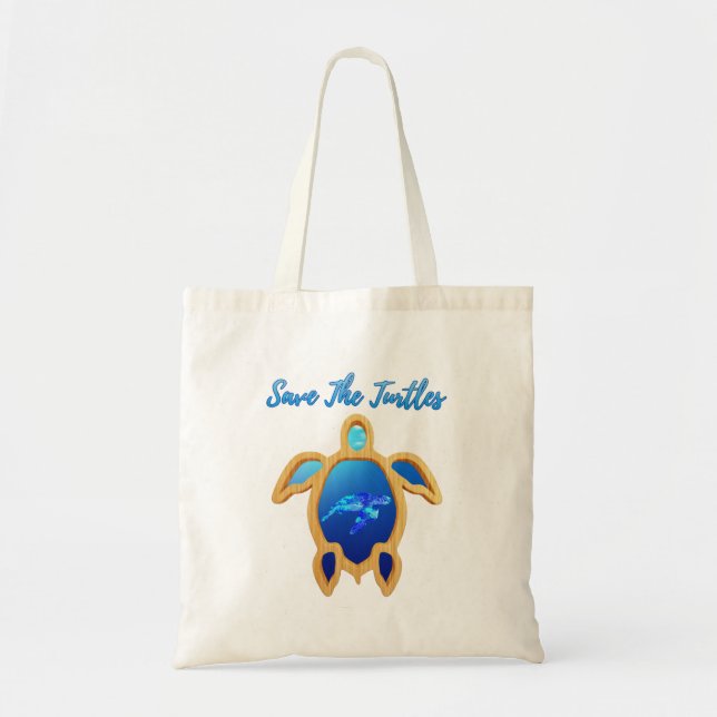 Tote Bag Sauvez Les Tortues (Devant)