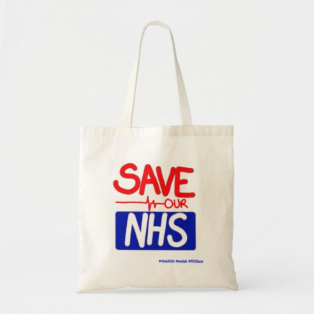 Tote Bag Sauvez notre NHS (Devant)