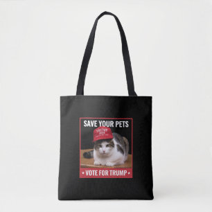 Tote Bag Sauvez Vos Animaux Votez Trump Élection USA Citati