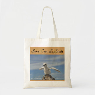 Tote Bag Save Our Seabirds Birder's Bag by RoseWrites