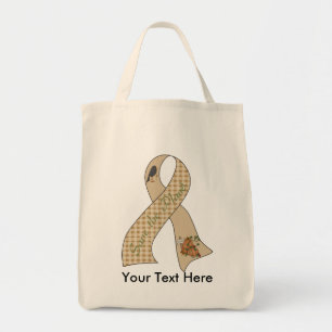 Tote Bag Save Planet Ribbon : Autumn Fields Grocery Fourre-