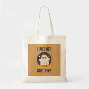 Tote Bag Save The boo bees - j'aime son boo bees Halloween