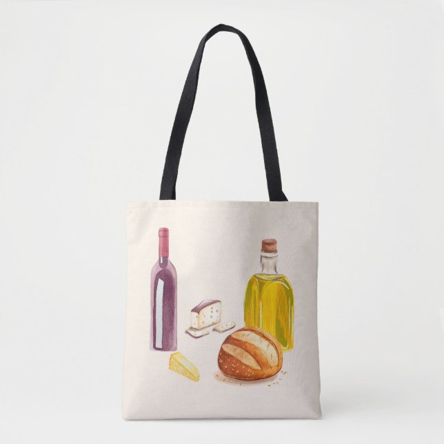 Tote Bag Saveurs méditerranéennes (Devant)