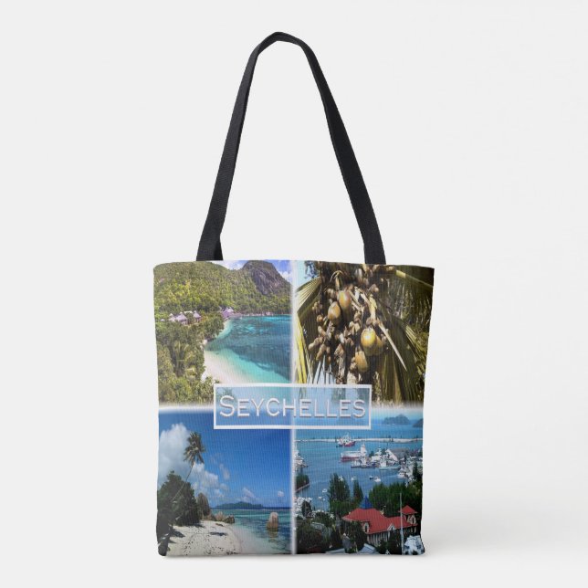 Tote Bag SC Seychelles - Beach Resort - Lodoicea Maldivica (Dos)