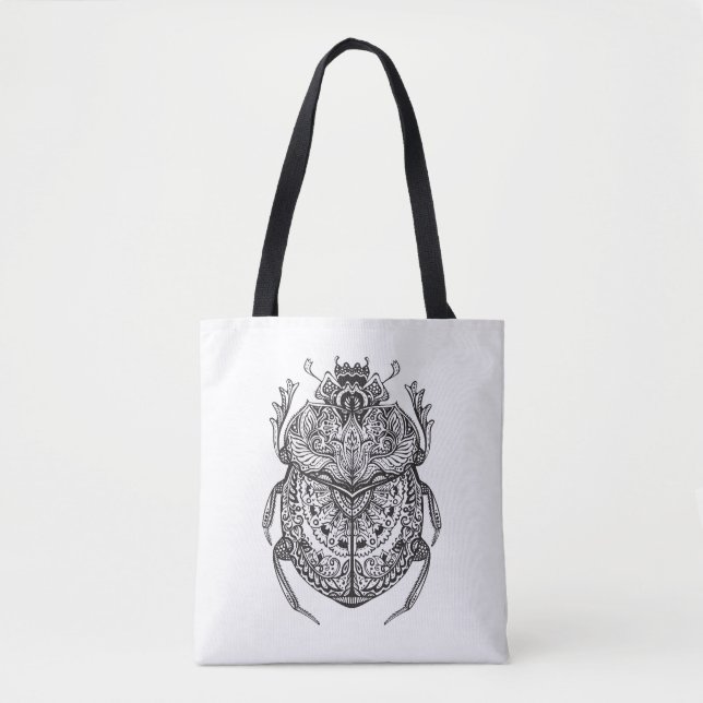 Tote Bag Scarabée africain Zendoodle 2 (Devant)