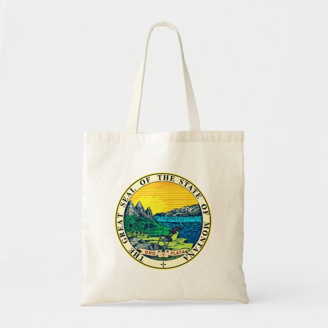 Tote Bag Sceau d'État du Montana (États-Unis) (Devant)