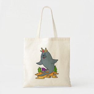 Tote Bag Sceau roi avec couronne