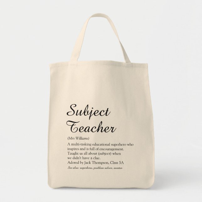 Tote Bag Scénario d'appréciation de la définition de l'ense (Devant)