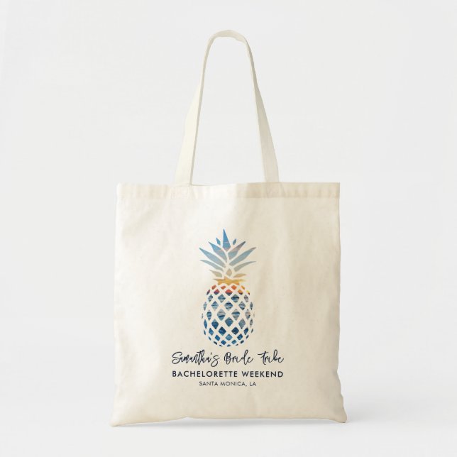 Tote Bag Scénario de Fête de Fiançailles au Pineapple (Devant)