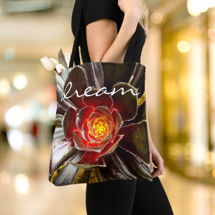 Tote Bag Scénario de rêve photo de cactus orange noir