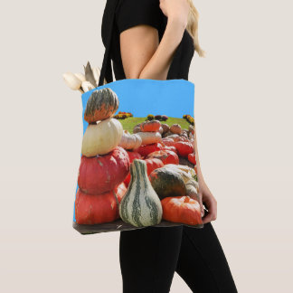 Tote Bag Scène Citrouille d'automne