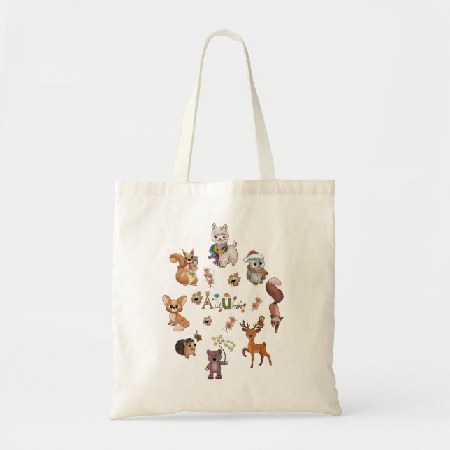 Tote Bag Scène d'automne (Devant)