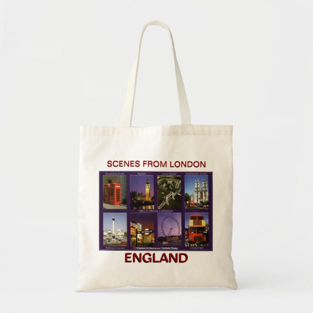 TOTE BAG SCÈNE DE LONDRES PAR MOJISOLA A GBADAMOSI OKUBULE (Devant)