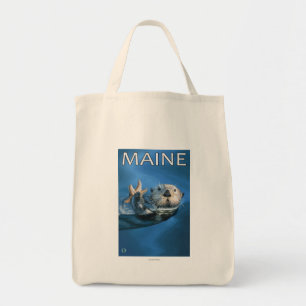 Tote Bag Scène de loutre de MaineSea