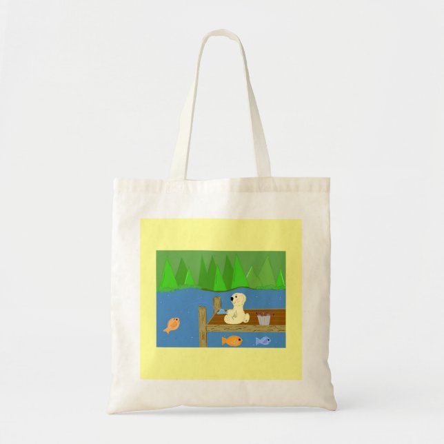 Tote Bag Scène de pêche (Devant)