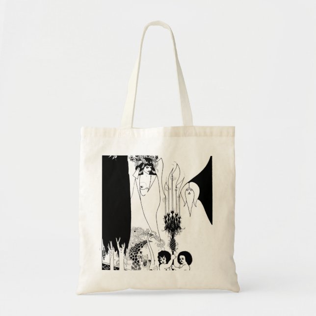 Tote Bag Scène de Salomé numéro 1, par Aubrey Beardsley (Devant)