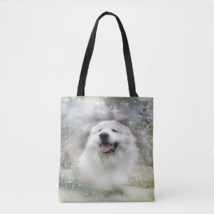 Tote Bag Scène d'hiver de Grands Pyrénées