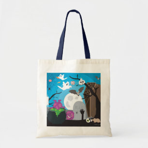 Tote Bag Scène du monstre d'Halloween