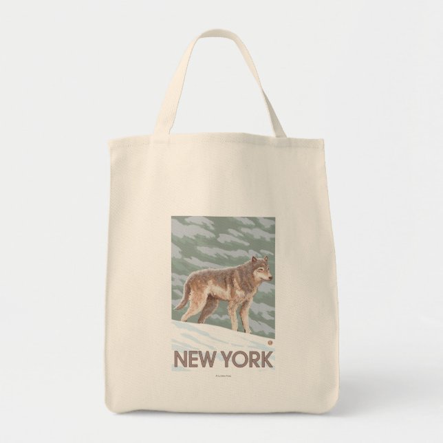 Tote Bag Scène New YorkWolf (Devant)