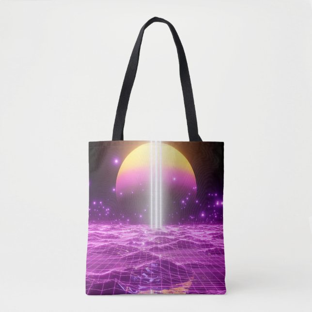Tote Bag Scène pop art moderne rose fi3 (Devant)