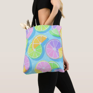 TOTE BAG SCÈNE THÉMATIQUE ÉTÉ ET PLAGE COLORÉE