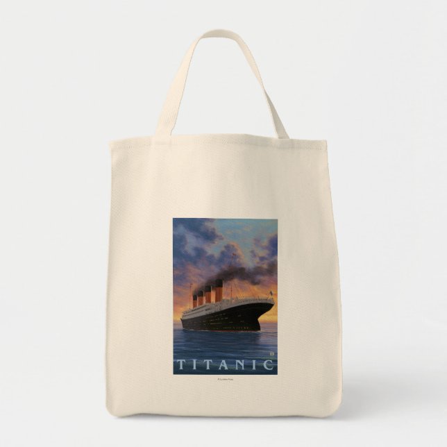 Tote Bag Scène Titanic Ligne étoile blanche (Devant)