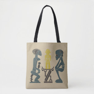 Tote Bag Scène tribale africaine abstraite