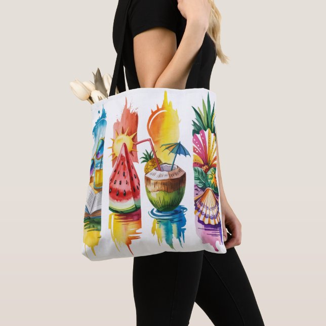 TOTE BAG SCÈNES À THÈME ESTIVAL AUX COUPS DE PINCETTE (De près)
