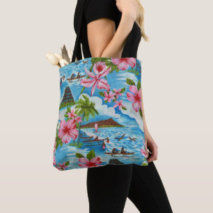 Tote Bag Scènes hawaïennes
