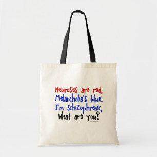 Tote Bag Schizophrenic Humor Bags