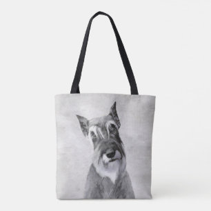 Tote Bag Schnauzer (Giant) Peinture - Chien Art