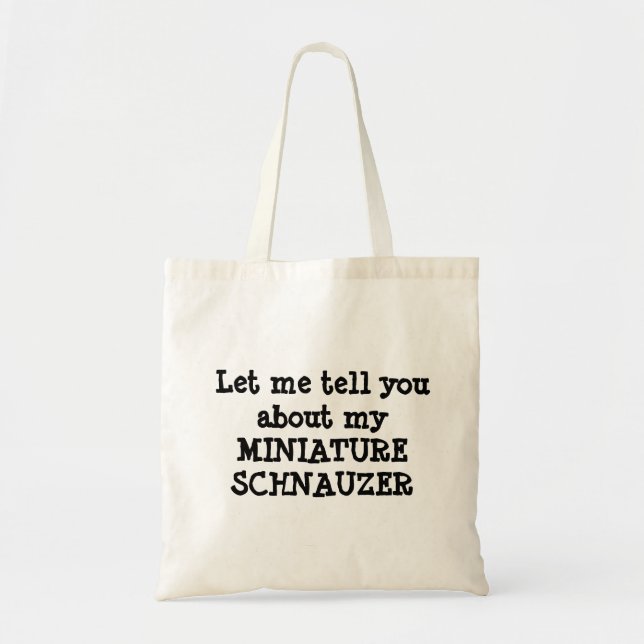 TOTE BAG SCHNAUZER MINIATURE (Devant)