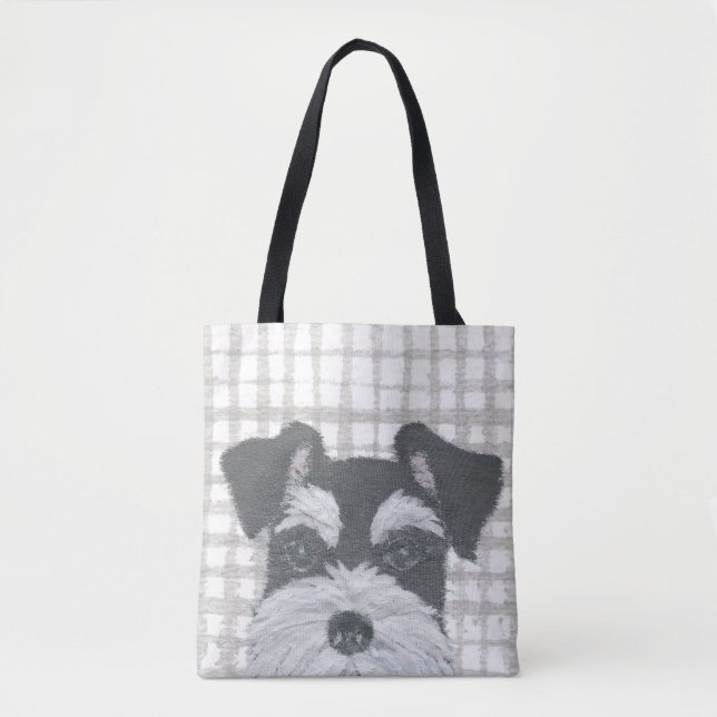 Tote Bag Schnauzer, moderne (Devant)