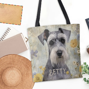 Tote Bag Schnauzer personnalisé