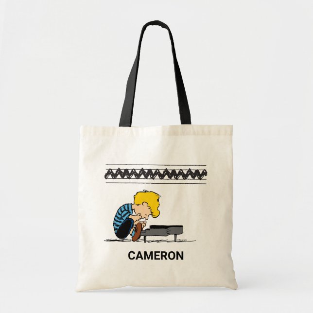 Tote Bag Schroeder Charlie Musique Brown (Devant)