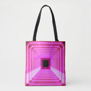 Tote Bag Sci-Fi Retro 3D : Illustration d'art pop
