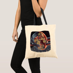 Tote Bag Science-fiction vintage Astronaute Fusée Vaisseau 